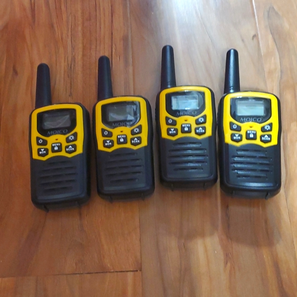 Four Long Range Walkie Talkies